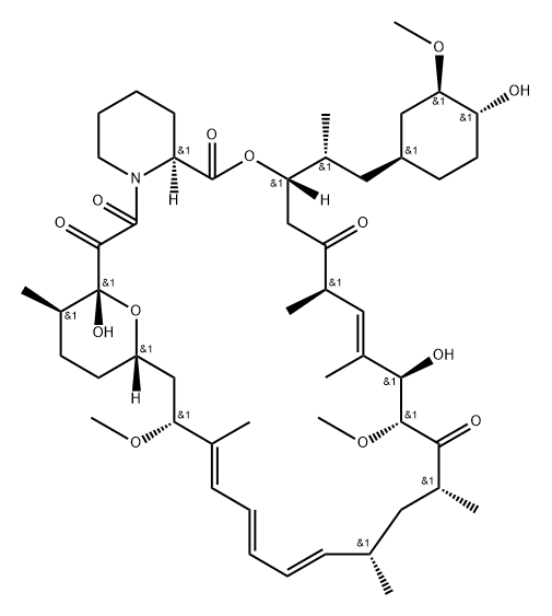 西罗莫司杂质2, 157182-37-1, 结构式