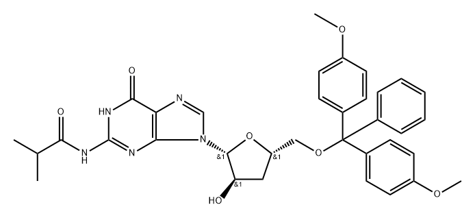 2'-dG (iBu)-2'-phosphoramidite 化学構造式
