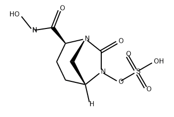 (1 R,2S,5R)-2-[(Hydroxyamino)carbonyl]-7-oxo1 ,6-diazabicyclo[3.2.1 ]oct-6-yl hydrogen sulfate,1573437-48-5,结构式