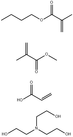 2-Propenoic acid, 2-methyl-, butyl ester, polymer with methyl 2-methyl-2-propenoate and 2-propenoic acid, compd. with 2,2,2-nitrilotrisethanol|