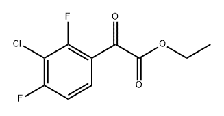 ethyl 2-(3-chloro-2,4-difluorophenyl)-2-oxoacetate Structure