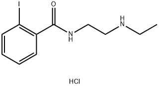 N-(2-(乙基氨基)乙基)-2-碘苯甲酰胺盐酸盐 结构式
