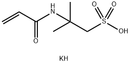 1-Propanesulfonic acid, 2-methyl-2-[(1-oxo-2-propen-1-yl)amino]-, potassium salt (1:1), homopolymer Struktur