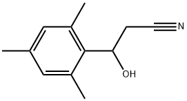 β-Hydroxy-2,4,6-trimethylbenzenepropanenitrile Structure