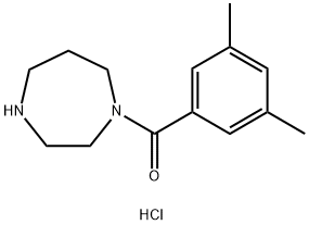 (1,4-Diazepan-1-yl)(3,5-dimethylphenyl)methanone hydrochloride Structure