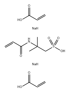 2-Propenoic acid, polymer with 2-methyl-2-[(1-oxo-2-propenyl) amino]-1-propanesulfonic acid monosodium salt and sodium 2-propenoate Structure