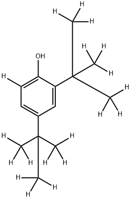 2,4-DI-TERT-BUTYLPHENOL-D19 (MAJOR) 结构式