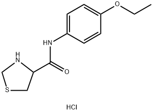 N-(4-乙氧基苯基)噻唑烷-4-甲酰胺盐酸盐, 1579166-95-2, 结构式