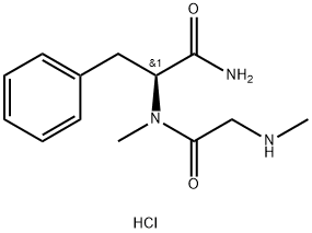 N-Methylglycyl-Nα-methyl-L-phenylalaninamide hydrochloride,157974-21-5,结构式
