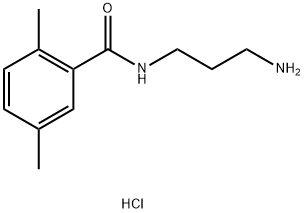 N-(3-aminopropyl)-2,5-dimethylbenzamide hydrochloride Structure