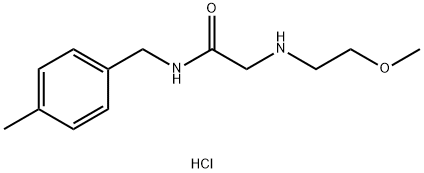 2-((2-甲氧基乙基)氨基)-N-(4-甲基苄基)乙酰胺盐酸盐 结构式