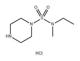 N-ethyl-N-methylpiperazine-1-sulfonamide
hydrochloride Structure