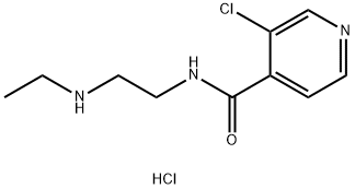 3-氯-N-(2-(乙基氨基)乙基)异烟酰胺盐酸盐,1581218-33-8,结构式