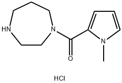 (1,4-Diazepan-1-yl)(1-methyl-1H-pyrrol-2-yl)methanone hydrochloride Structure