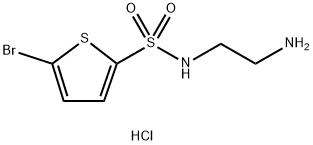 N-(2-aminoethyl)-5-bromothiophene-2-sulfonamide hydrochloride Struktur