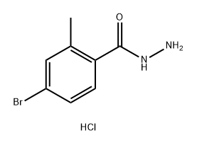 4-bromo-2-methylbenzohydrazide hydrochloride 化学構造式