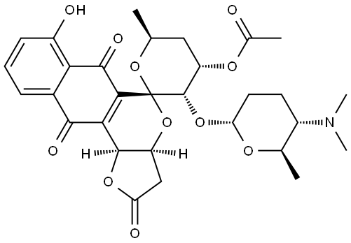 3-O-Α-D-呋罗糖胺基-( + )-灰色菌素,158268-23-6,结构式