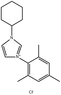 1-环己基-3-均三甲苯基-1H-咪唑-3-鎓氯化物,1583244-03-4,结构式