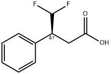 (S)-4,4-二氟-3-苯基丁酸, 1583309-41-4, 结构式