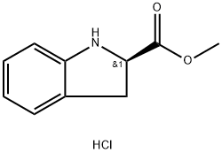 (R)-二氢吲哚-2-羧酸甲酯盐酸盐 结构式