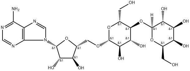 9H-PURIN-6-AMINE,9-(O-Β-D-GALACTOPYRANOSYL-(1-4)-O-Β-D-GLUCOPYRANOSYL-(1-5)-Β-D-ARABINOFURANOSYL),158573-46-7,结构式