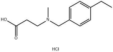 3-((4-Ethylbenzyl)(methyl)amino)propanoic acid hydrochloride Structure