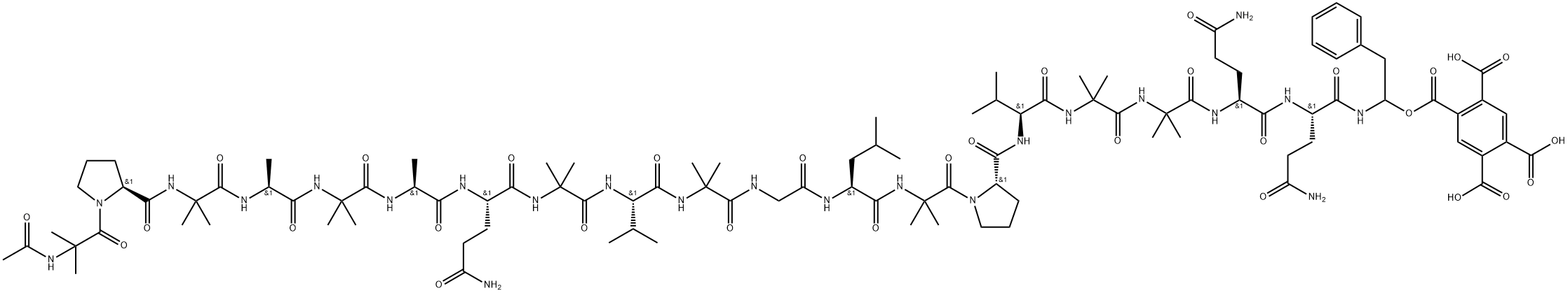alamethicin F50 pyromellitate Structure