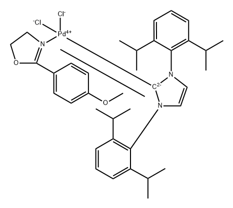 C37H47Cl2N3O2Pd Structure