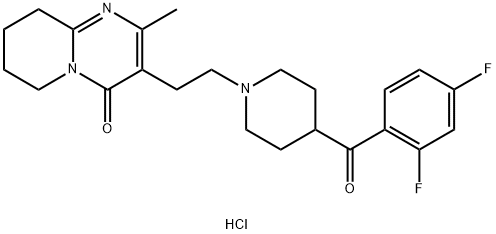 3-[2-[4-(2,4-difluorobenzoyl)piperidin-1-yl]ethyl]-2- methyl-6,7,8,9-tetrahydro-4H-pyrido[1,2-a]pyrimidin-4- one Structure