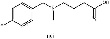 4-((4-氟苄基)(甲基)氨基)丁酸盐酸盐 结构式