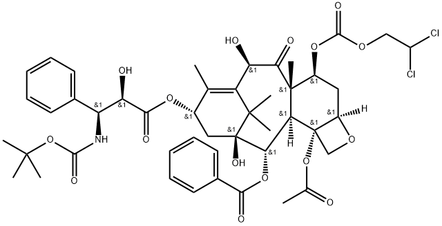 4-Dichloroethoxy-carbonyl docetaxel Struktur