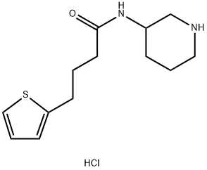 N-(piperidin-3-yl)-4-(thiophen-2-yl)butanamide hydrochloride Structure