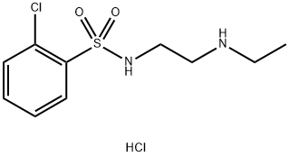 2-Chloro-N-(2-(ethylamino)ethyl)benzenesulfonamide hydrochloride Structure