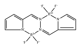 Boron, tetrafluoro[μ-[(1H-pyrrole-2-carboxaldehyde-κN1) 2-[(1H-pyrrol-2-yl-κN)methylene]hydrazonato(2-)-κN1:κN2]]di- Structure