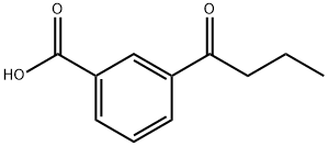 3-(1-Oxobutyl)benzoic acid Struktur