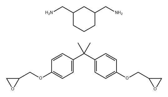 4,4'-Isopropylidenediphenol, oligomeric reaction products with 1-chloro-2,3-epoxypropane and 1,3-cyclohexanedimethanamine Struktur