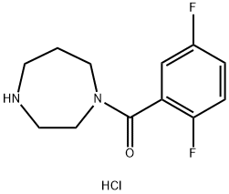 (1,4-Diazepan-1-yl)(2,5-difluorophenyl)methanone hydrochloride Structure