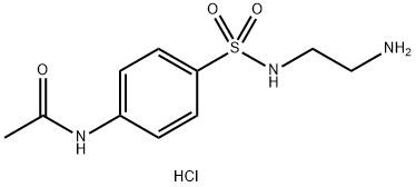N-(4-(N-(2-aminoethyl)sulfamoyl)phenyl)acetamide hydrochloride Structure