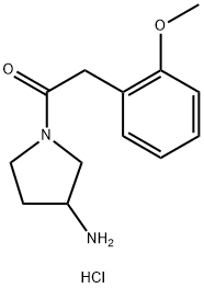 1-(3-Aminopyrrolidin-1-yl)-2-(2-methoxyphenyl)ethan-1-one hydrochloride Structure