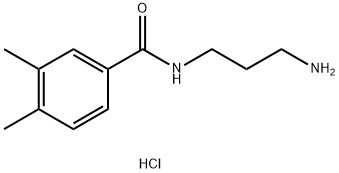 N-(3-氨基丙基)-3,4-二甲基苯甲酰胺盐酸盐, 1591030-16-8, 结构式