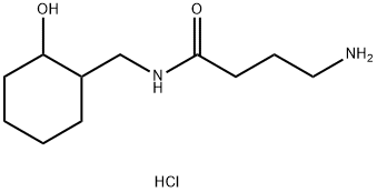 4-Amino-N-((2-hydroxycyclohexyl)methyl)butanamide hydrochloride Struktur