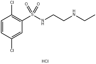 2,5-Dichloro-N-(2-(ethylamino)ethyl)benzenesulfonamide hydrochloride Structure
