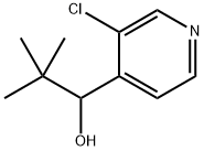 1-(3-chloropyridin-4-yl)-2,2-dimethylpropan-1-ol 化学構造式