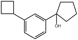 1-(3-cyclobutylphenyl)cyclopentanol Structure
