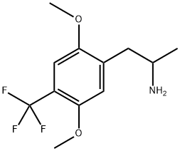 Benzeneethanamine, 2,5-dimethoxy-α-methyl-4-(trifluoromethyl)- Structure