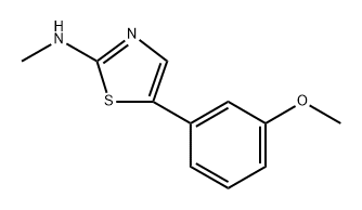 5-(3-Methoxyphenyl)-N-methylthiazol-2-amine Structure