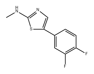 5-(3,4-Difluorophenyl)-N-methylthiazol-2-amine Structure