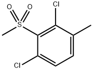 1,3-dichloro-4-methyl-2-(methylsulfonyl)benzene Struktur