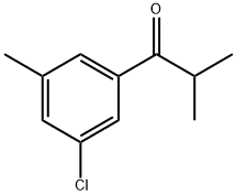 1-(3-Chloro-5-methylphenyl)-2-methyl-1-propanone Struktur