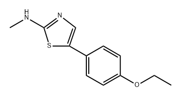 5-(4-Ethoxyphenyl)-N-methylthiazol-2-amine 化学構造式